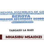 Ajira: Mhasibu Msaidizi Job at Beroya Mission secondary school | Nafasi za Uhasibu Latest