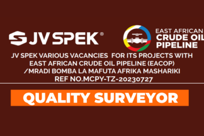 QUANTITY SURVEYOR-(2 POSTS) Job at JV-SPEK Eacop | Mradi wa Bomba la Mafuta