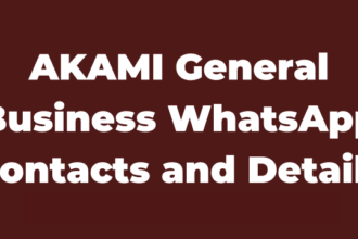 AKAMI General Business WhatsApp Contacts and Details