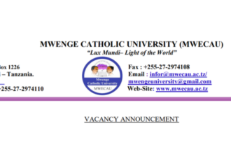 Ajira: 15 New Various Jobs at Mwecau Mwenge Catholic University