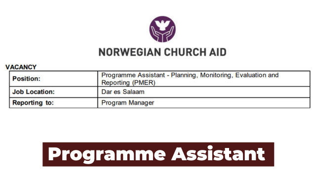 Ajira: Programme Assistant Jobs at Norwegian Church Aid (NCA) Latest