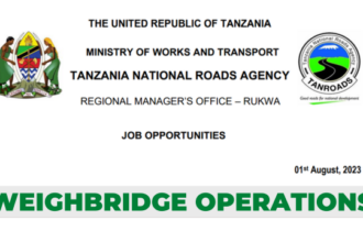  Ajira: TECHNICIAN - WEIGHBRIDGE OPERATIONS (3 POSTS) Job at TANROADS Latest