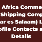 East Africa Commercial and Shipping Company (Dar es Salaam) Ltd Profile Contacts and Details