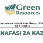 Environmental, Safety and Social Manager (ESSM) Jobs at Green Resources Limited Tanzania (GRL)