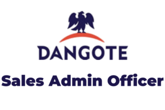 Jobs Opportunities at Dangote Sales Admin Officer Latest