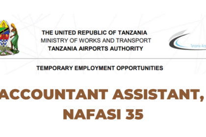 Jobs Opportunities at TAA Accounts Assistant (35 Post) Latest