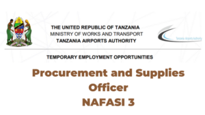 Jobs Opportunities at TAA Procurement and Supplies Officer II (3 Post) Latest