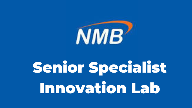 Jobs Opportunity at NMB Bank Senior Specialist Innovation Lab 2 Positions