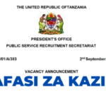 41 Various Jobs Opportunities at UTUMISHI Psrs -Nafasi za kazi UTUMISHI