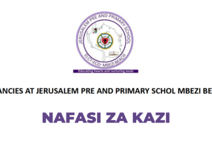 Jobs Opportunities at Jerusalem Pre and Primary School Latest