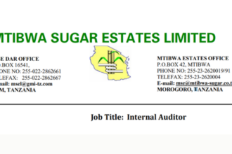 Jobs Opportunities at Mtibwa Sugar Internal Auditor Latest