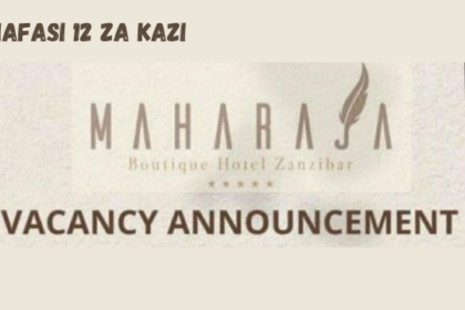 MAHARAJA Boutique Hotel Zanzibar Vacancies 2024