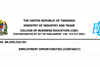 College Of Business Education (CBE) Vacancies March 2024