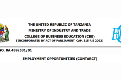 College Of Business Education (CBE) Vacancies March 2024