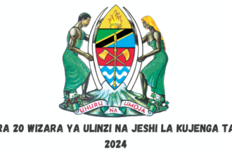 Ajira Wizara ya Ulinzi na Jeshi la Kujenga Taifa 2024