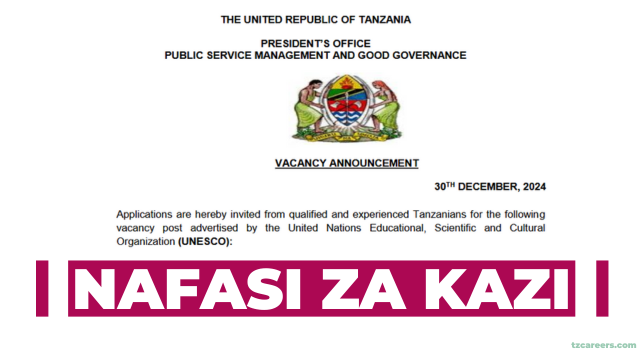 Finance and Administrative Officer at UNESCO, January 2025